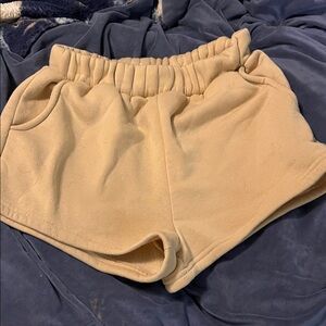 Love Women's Cream Athletic Shorts